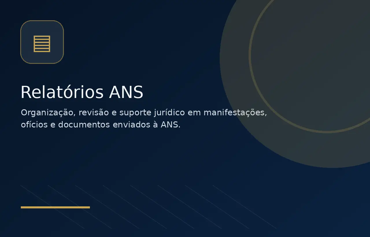 Relatórios ANS